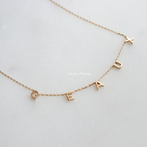 18K Gold Dipped Geaux Necklace, Silver State Tigers Pride, Stacking, Dainty, Minimalist, Fine Detailed, Versatile Bestie Gift Her