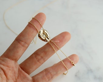 thumbnail image 2 of Cowgirl Hat Necklace For Women – 14k Gold Plated Western Pendant, 31" + 3" Chain, Cowboy Bolo Tie Style Gift 2 of 11