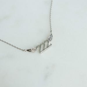 Winged 222 Angels Number Necklace - Gold, Silver Divine Guidance and Balance, Fine, Delicate, Minimalist Jewelry, Dainty Necklace Charm Gift