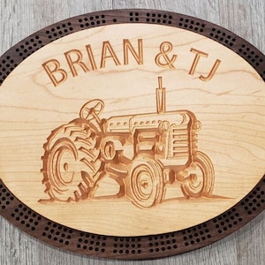 Two piece cribbage board, oval crib board, with storage, dxf file, cut file only, customizable gift