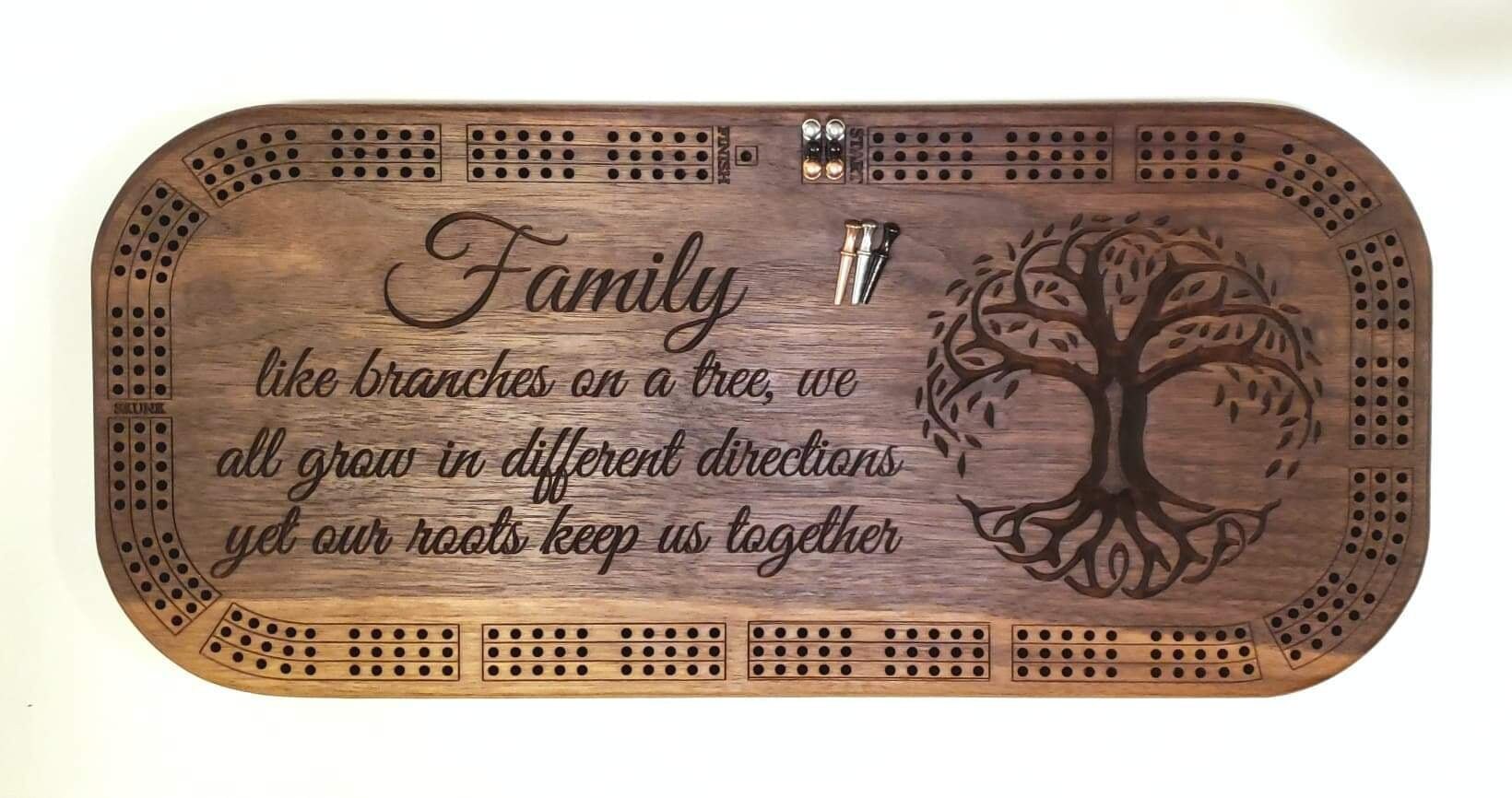 Cribbage board DXF FILE ONLY Etsy