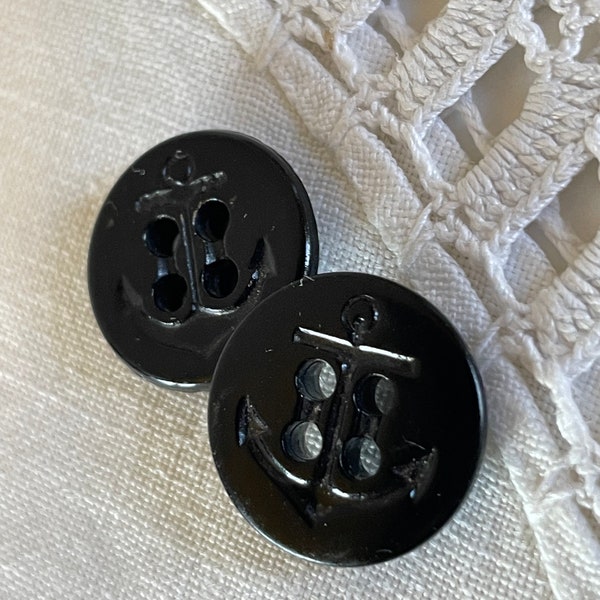 Small Vintage Peacoat Buttons