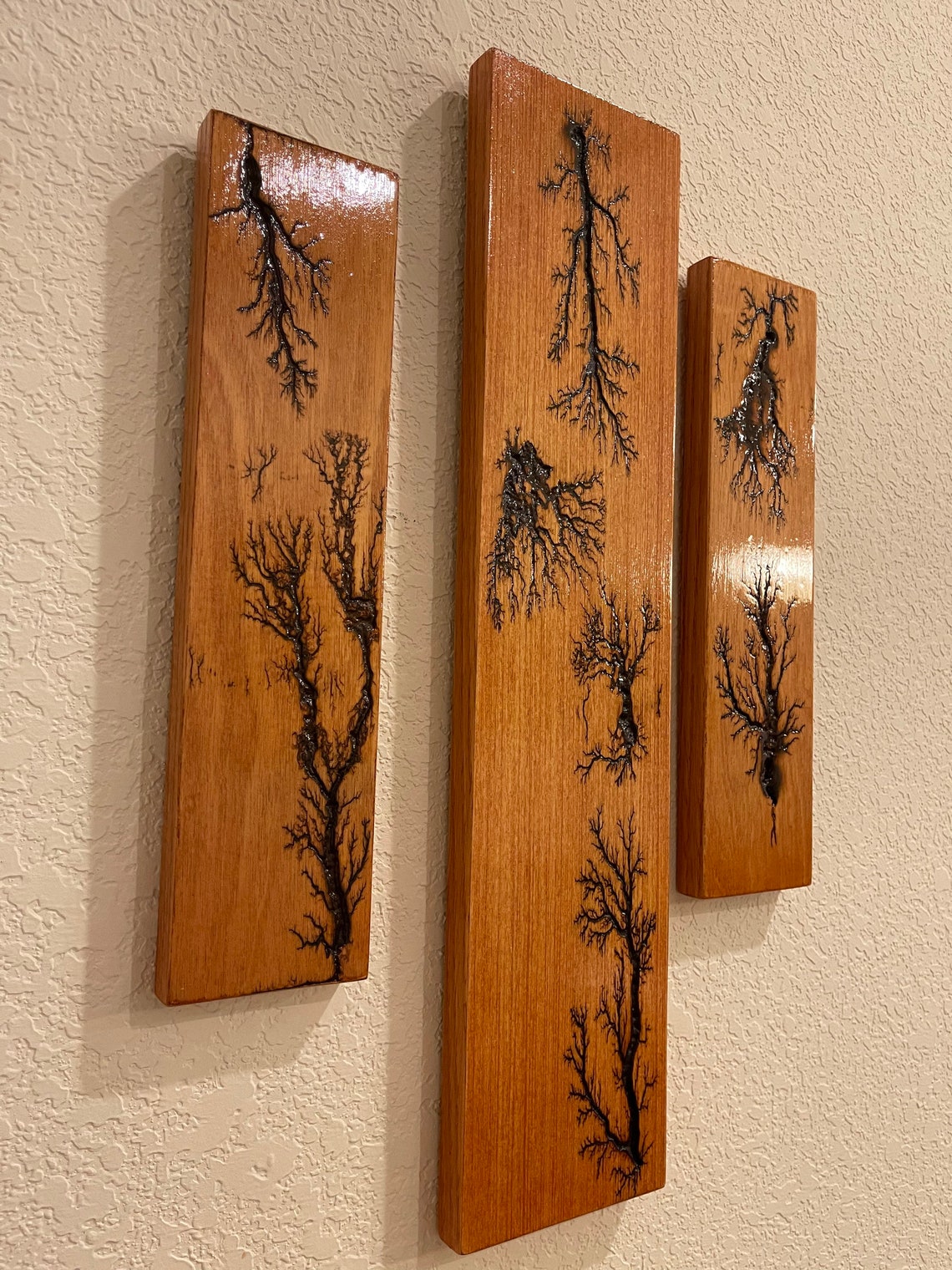 Wall Decoration Fractal Wood Burning Etsy