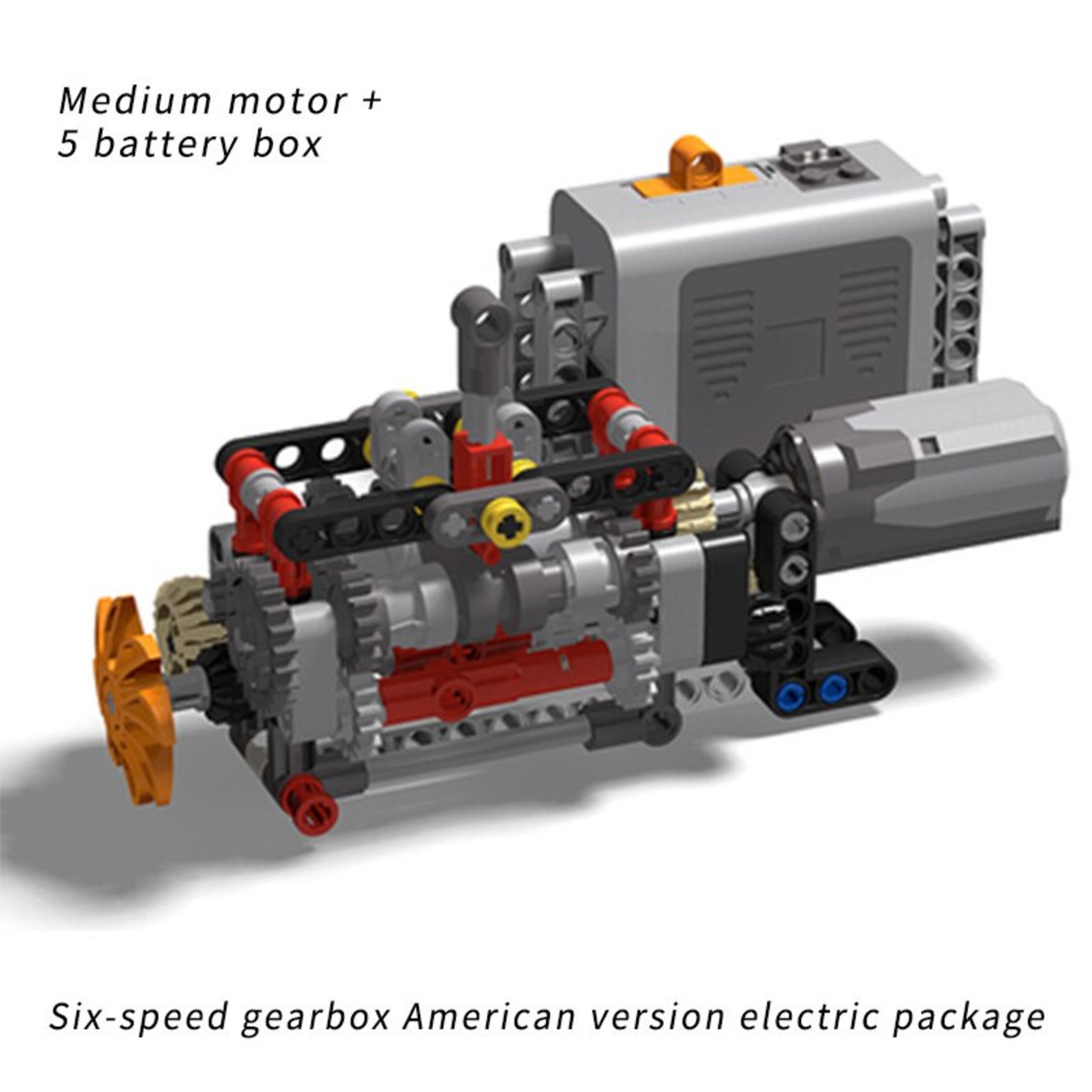 LEGO Gearbox With Hightech Power Functions Motors and Engine Etsy