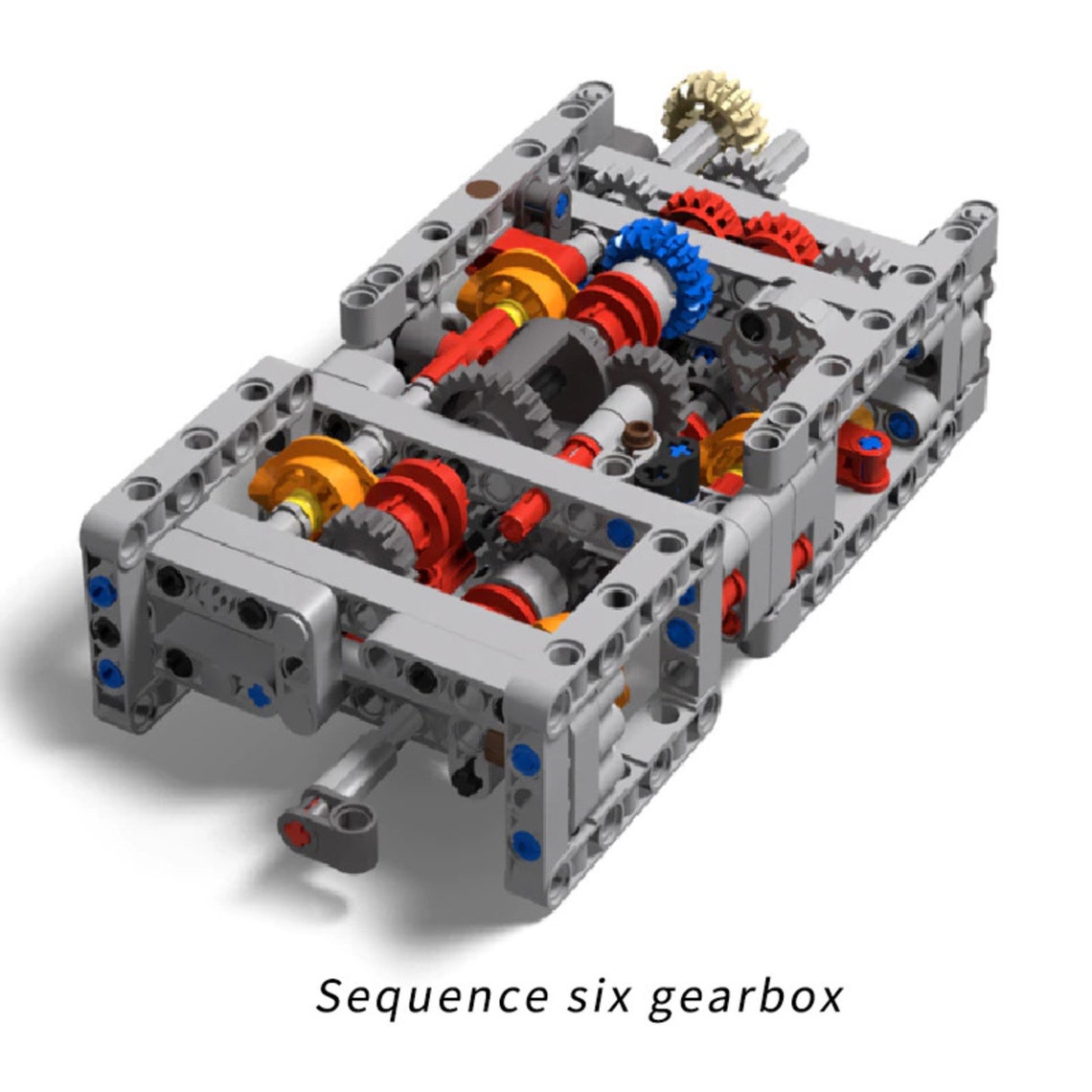 LEGO Gearbox With Hightech Power Functions Motors and Engine Etsy