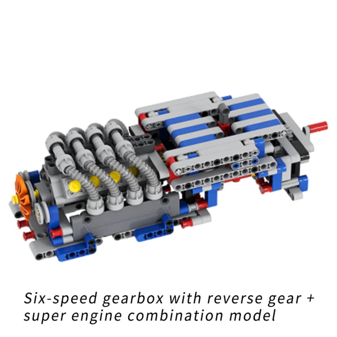 LEGO Gearbox With Hightech Power Functions Motors and Engine Etsy