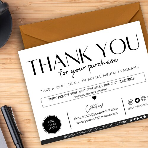 Poshmark Thank You Note Poshmark Thank You Cards Poshmark - Etsy