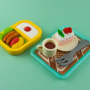 Bento Coffee Cake Set Eraser Rubber Iwako Japan