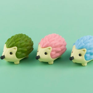 Süßer Igel Radiergummi Briefpapier Iwako Japan Farbwahl Tier Figur