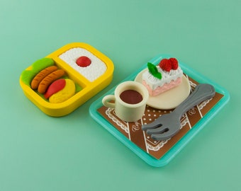 Bento Coffee Cake Set Eraser Rubber Iwako Japan