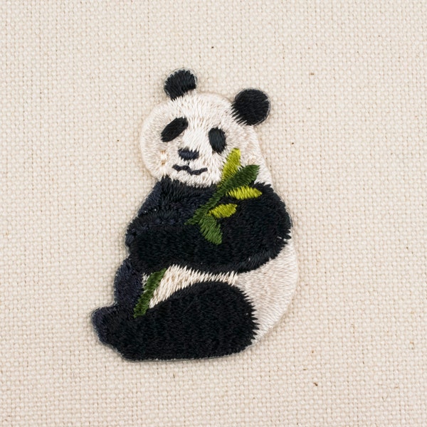 Panda Aufnäher Stickerei Dekorative Applikation DIY Gesticktes Abzeichen Tier Emblem Japan Für Tasche Jacke Hara