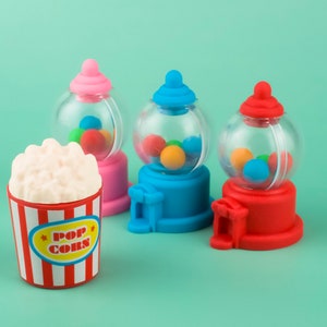 Iwako Japan Puzzle Eraser : Popcorn & Gumball Machine