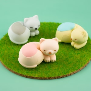 Gomme en caoutchouc pour chat endormi Iwako Japon