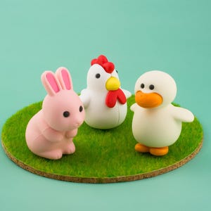 Bauernhof Tier Radiergummi Briefpapier Iwako Japan Hase Ente Huhn Figur Radiergummi