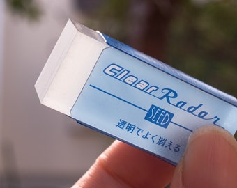 Strumenti in gomma Clear Radar Eraser Japan che scrivono SEED