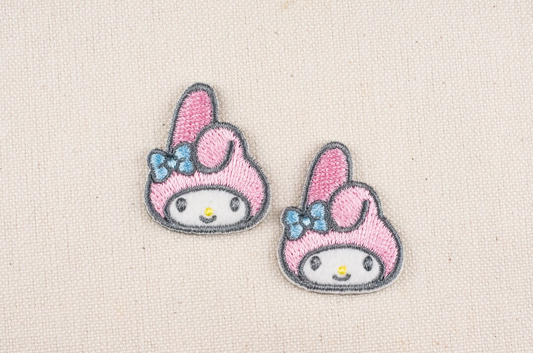 My Melody Iron on Patch Set: Embroidered Applique Badges - Etsy
