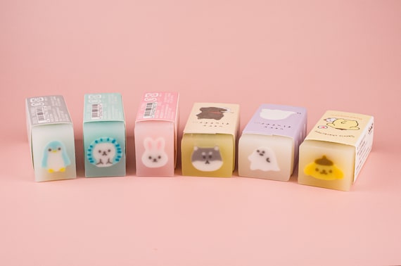 動物 半透明消しゴム02 文房具 ゴム 日本 もちパン 犬 柴犬 おばけ