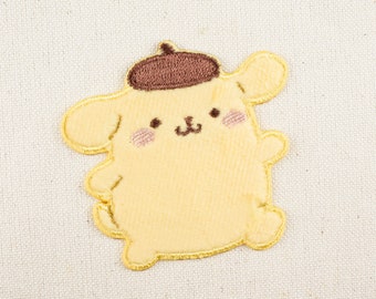 Downy Pompompurin Character Iron on Patch 4 Embroidery Decorative applique DIY Japan  Cartoon Emblem Japan For Bag Jacket Sanrio