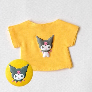 KUROMI Plump Up Iron on Patch Decorative applique DIY Japan My Melody Cartoon Emblem Japan For Bag Jacket