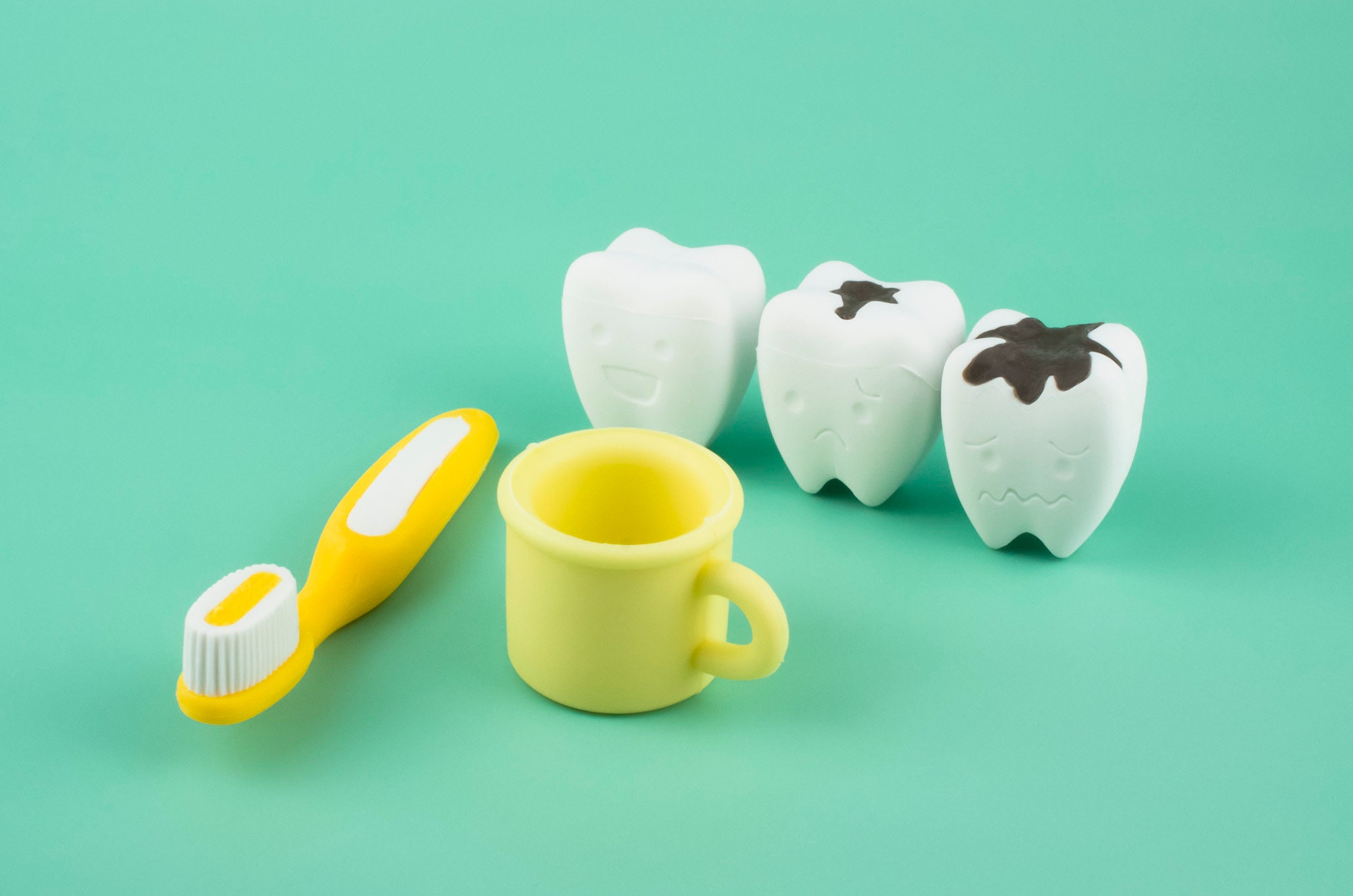 Tooth Cavity Eraser Rubber Iwako Japan Stationery "separately options" Toothbrush Cup Tooth Decay Decayed