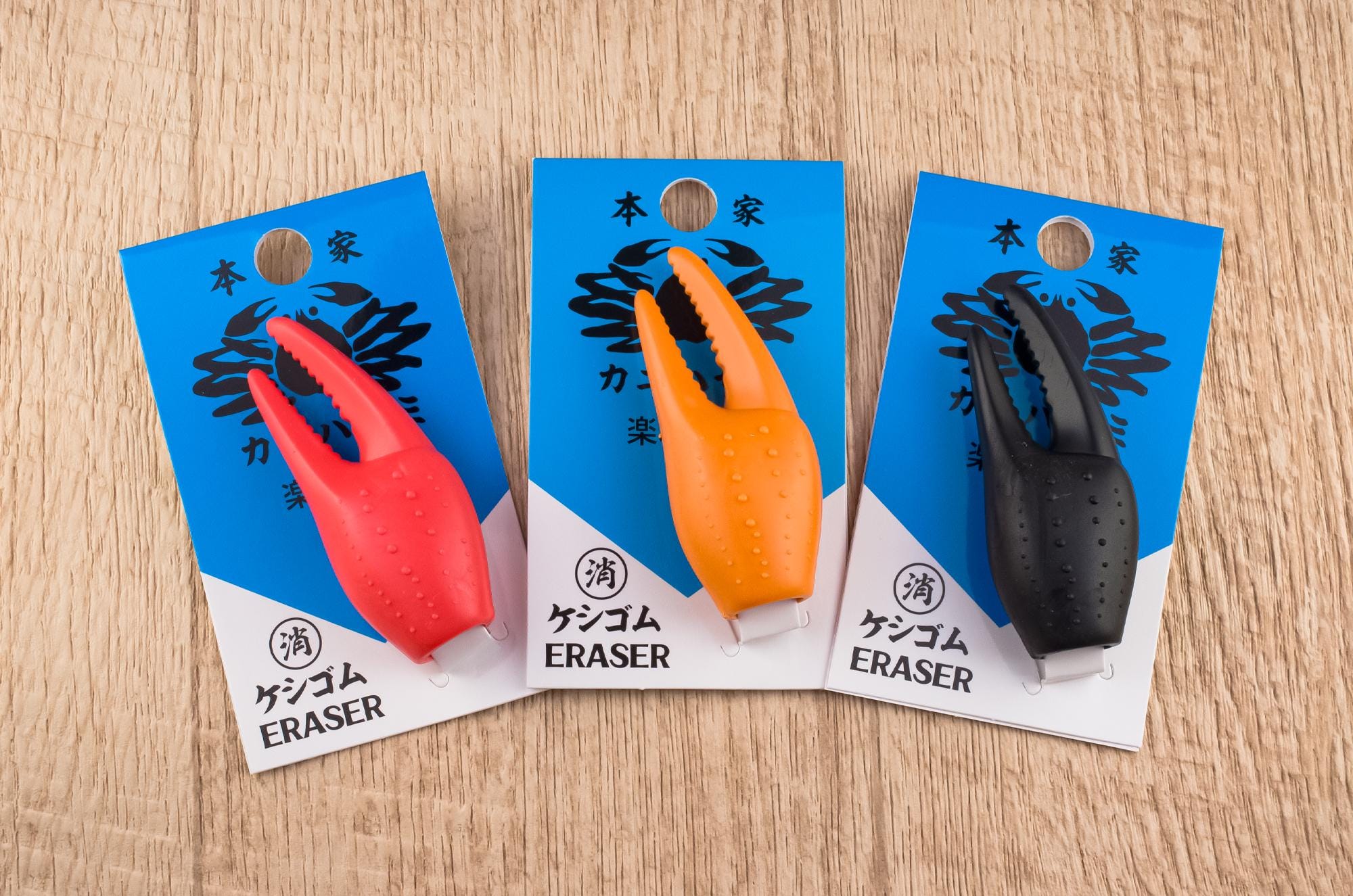 Crab Claw Topper Pencils Eraser Stationery Rubber Japan Crab's