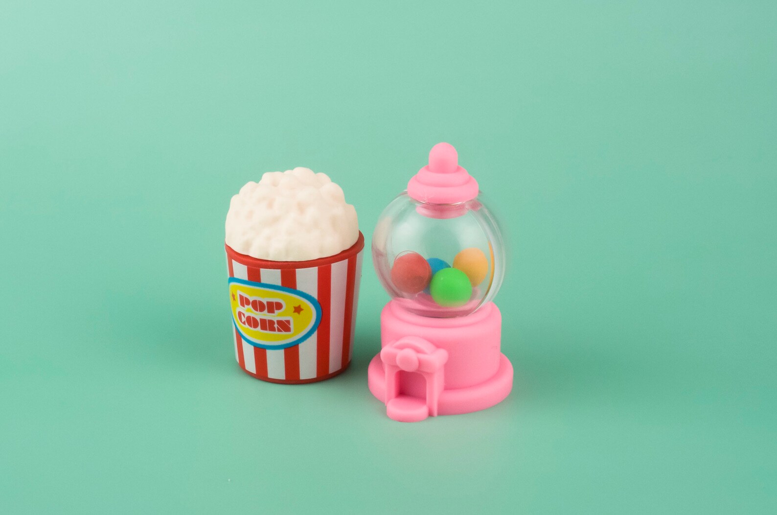 Popcorn and Gumball Machine Vending Eraser Rubber Iwako Japan Etsy