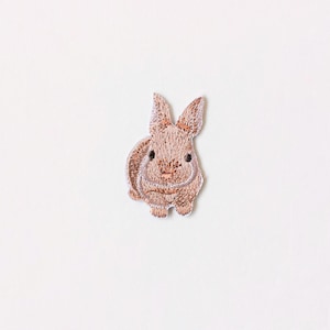 Bunny Iron On Patch: Baby Animal Embroidered Applique