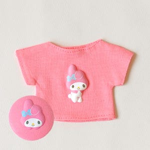 My Melody Plump Up Iron on Patch Decorative applique DIY Japan Hello Kitty Cartoon Emblem Japan For Bag Jacket