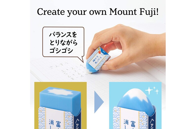 Mt. Fuji Eraser Mount Fuji Mountain Blue Japan Rubber Tools Etsy