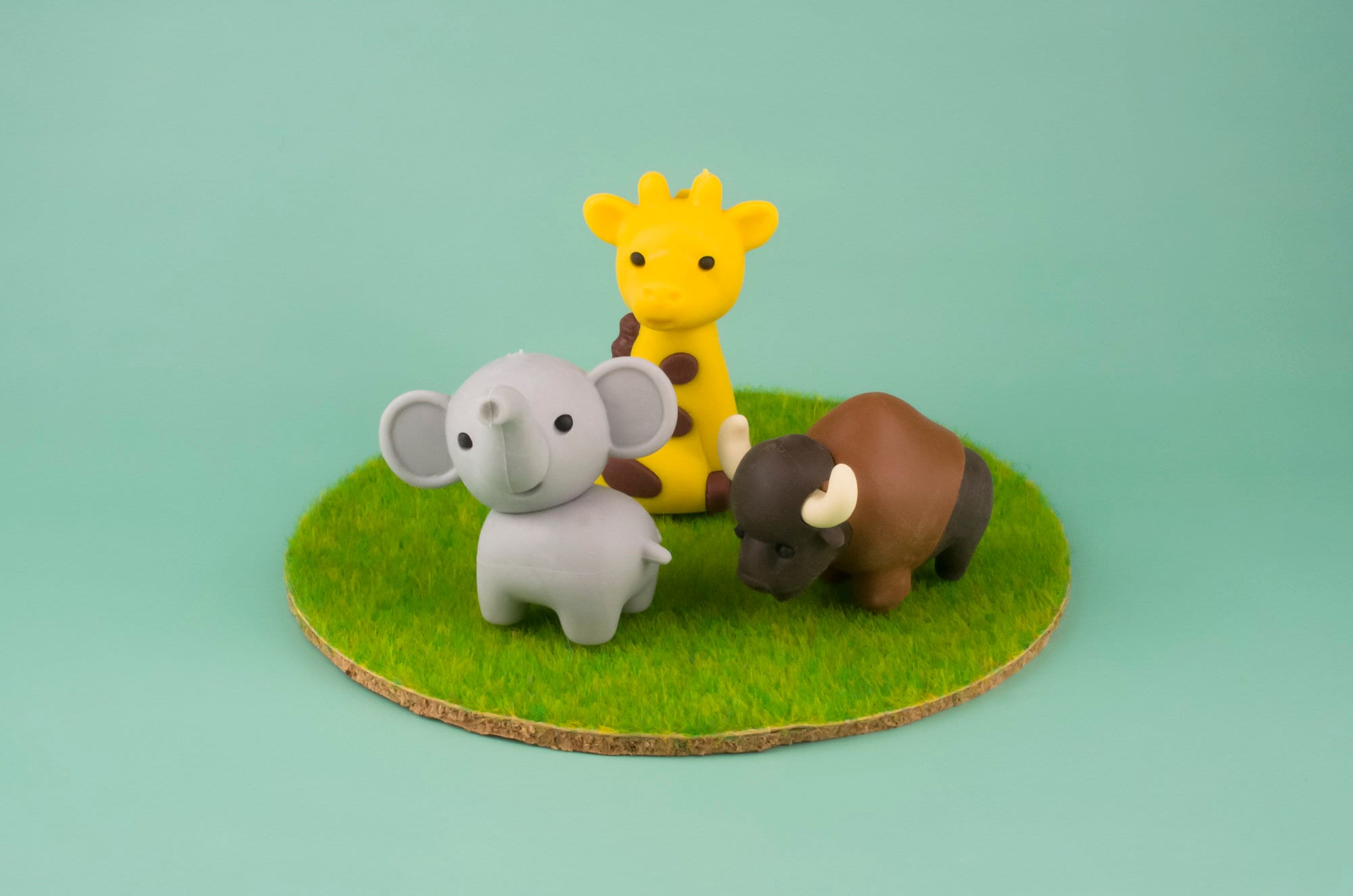 野生動物03消しゴム文具 イワコージャパン「別売りオプション