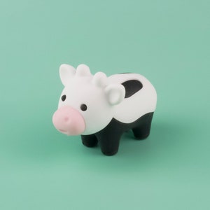 Wild Animal 04 Eraser Rubber Stationery Iwako Japan separately options Pig Cow Bull Cattle Horse Figure Cow