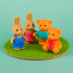 "Hase & Bär Radiergummi Briefpapier Iwako Japan ""separat Optionen"" Teddybär Tier Figur."