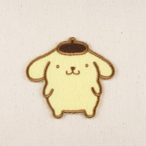 Pompompurin Character Żelazko na łacie 2 Haft Dekoracyjna aplikacja DIY Japonia Haftowany emblemat z kreskówki Japonia na torbę Kurtka