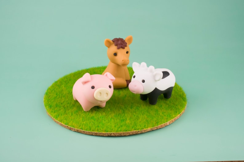 Wild Animal 04 Eraser Rubber Stationery Iwako Japan separately options Pig Cow Bull Cattle Horse Figure 3 pcs (all animal)