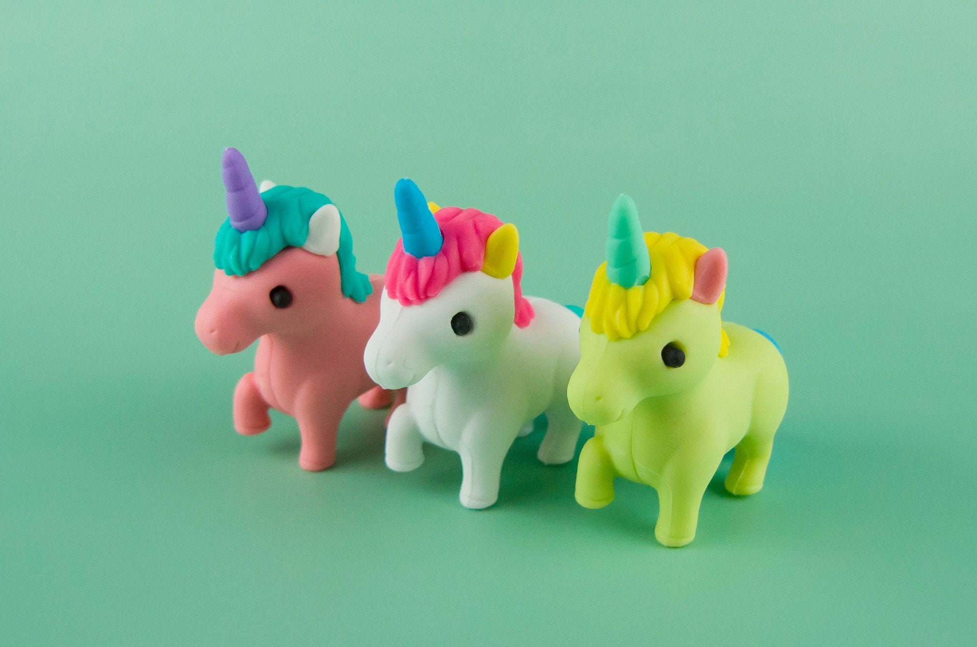 Cute Unicorn Eraser Rubber Stationery Iwako Japan color Etsy