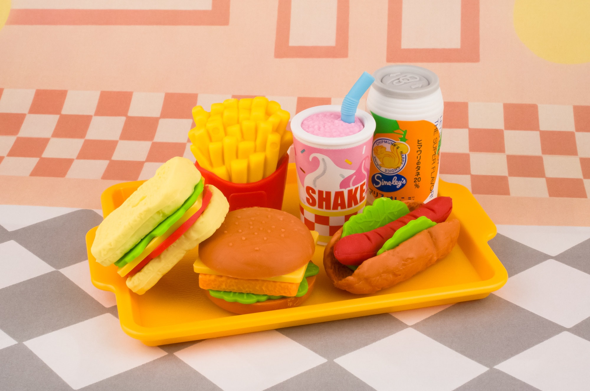 Iwako Fast Food Eraser Set: Japanese Stationery in Blister Pack - Etsy