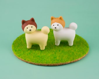 Cute Akita Dog Eraser Stationery Rubber Iwako Japan "color options" Animal Figure