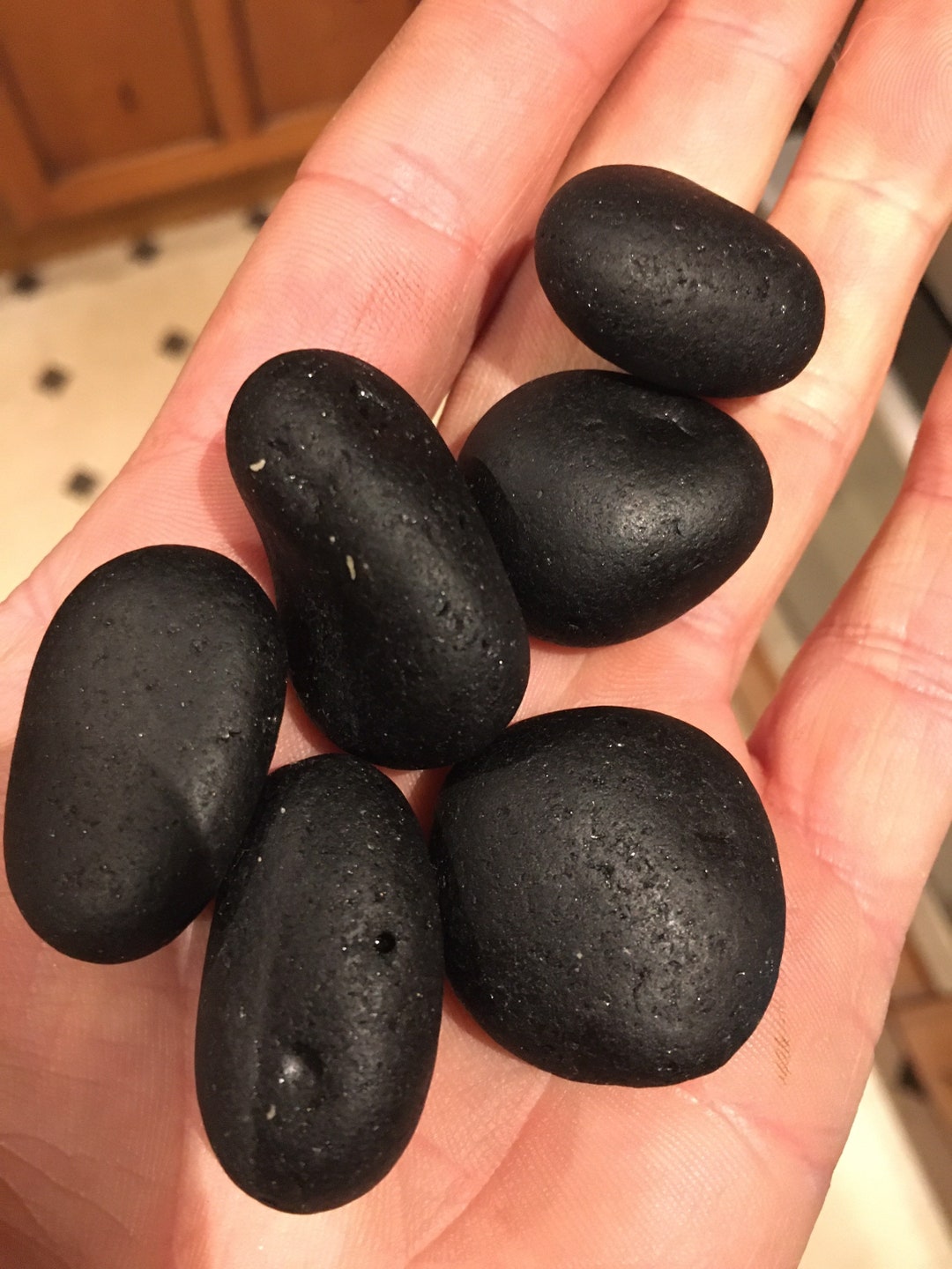 6 Large Pirate Glass /black Glass/ Secret Glass of Various Etsy