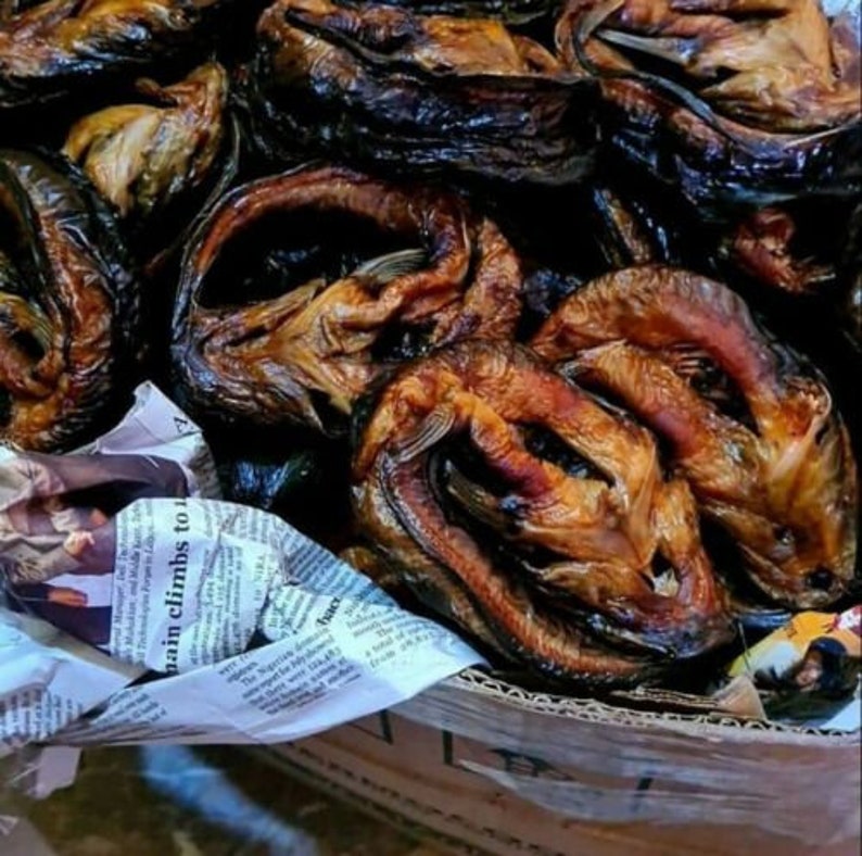 20 Pieces of SMOKED CATFISH/ Nigerian Cat Fish/efo Riro Fish/ Cat Oven