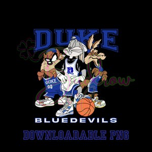 Duke Basketball Cartoon-ontwerp, png 300 dpi