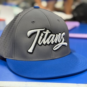 Aangepaste 3D-pofgeborduurde teampetten – Gepersonaliseerde baseballpetten – Pacific Headwear ES474 – Custom teammutsen