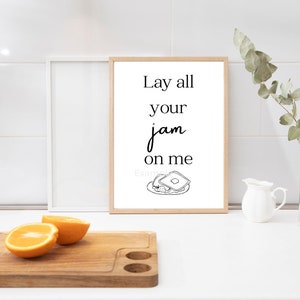 Kitchen Wall Art Prints ABBA Inspired Wall Decoration Gallery Wall Decor House Baking Poster Cooking Print Dancing Queen Poster Minimalist