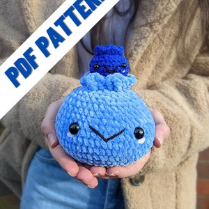 Amigurumi Pattern Two Sizes Cute Crochet Blueberry Fruit Friend PDF Pattern