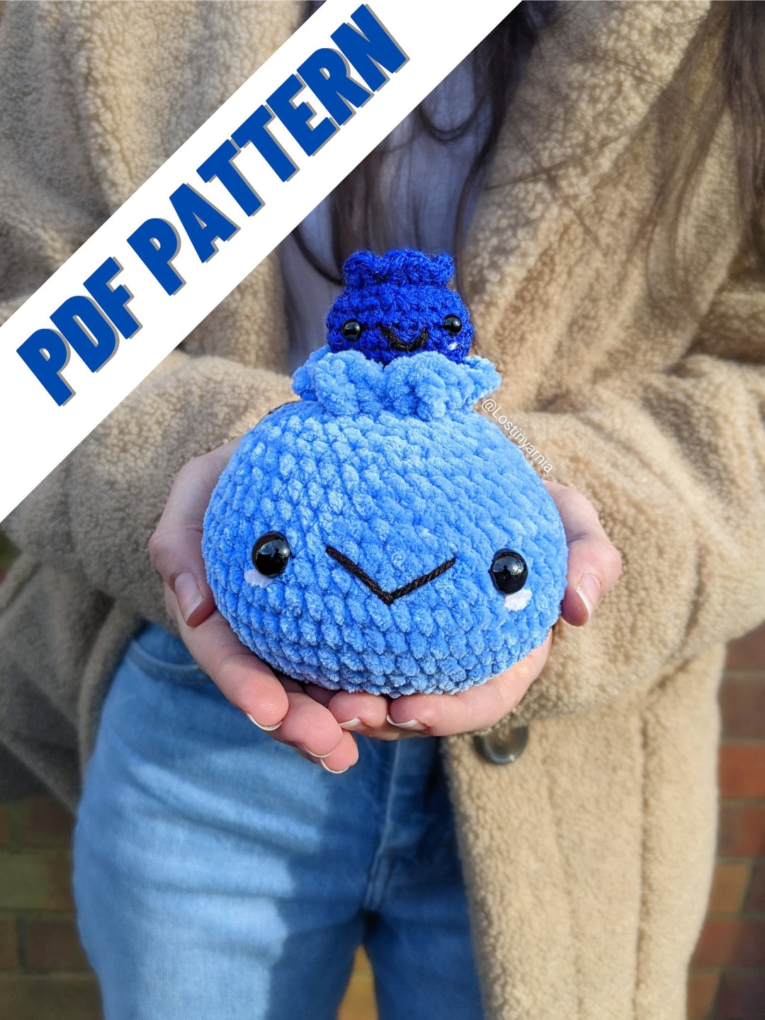 Crochet Blueberry Amigurumi Pattern, Two Sizes (PDF Pattern) - Etsy