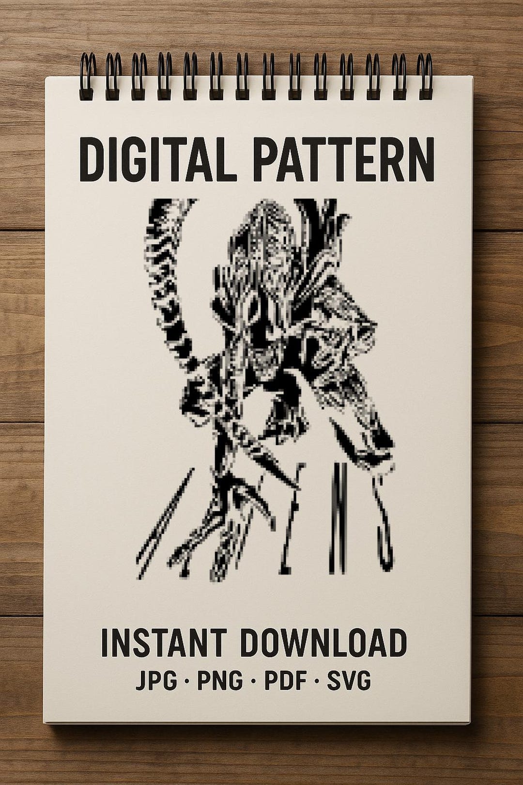 Xenomorph Alien Scroll Saw Pattern: Sci-fi Stencil Art (digital ...