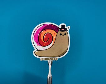Lesbian Snail Sticker - DISHWASHER SAFE!