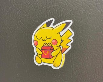 Pikachu w/ Happy Meal Magnet