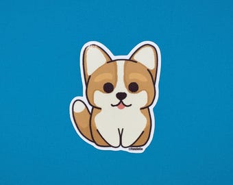 Corgi Sticker - DISHWASHER SAFE!