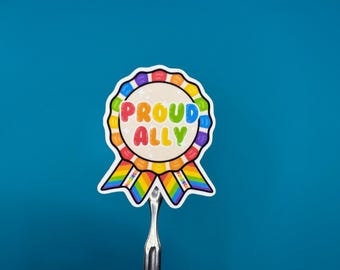 Proud Ally Sticker - DISHWASHER SAFE!