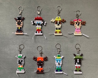 Op Paw Patrol geïnspireerde sleutelhangers met kralen